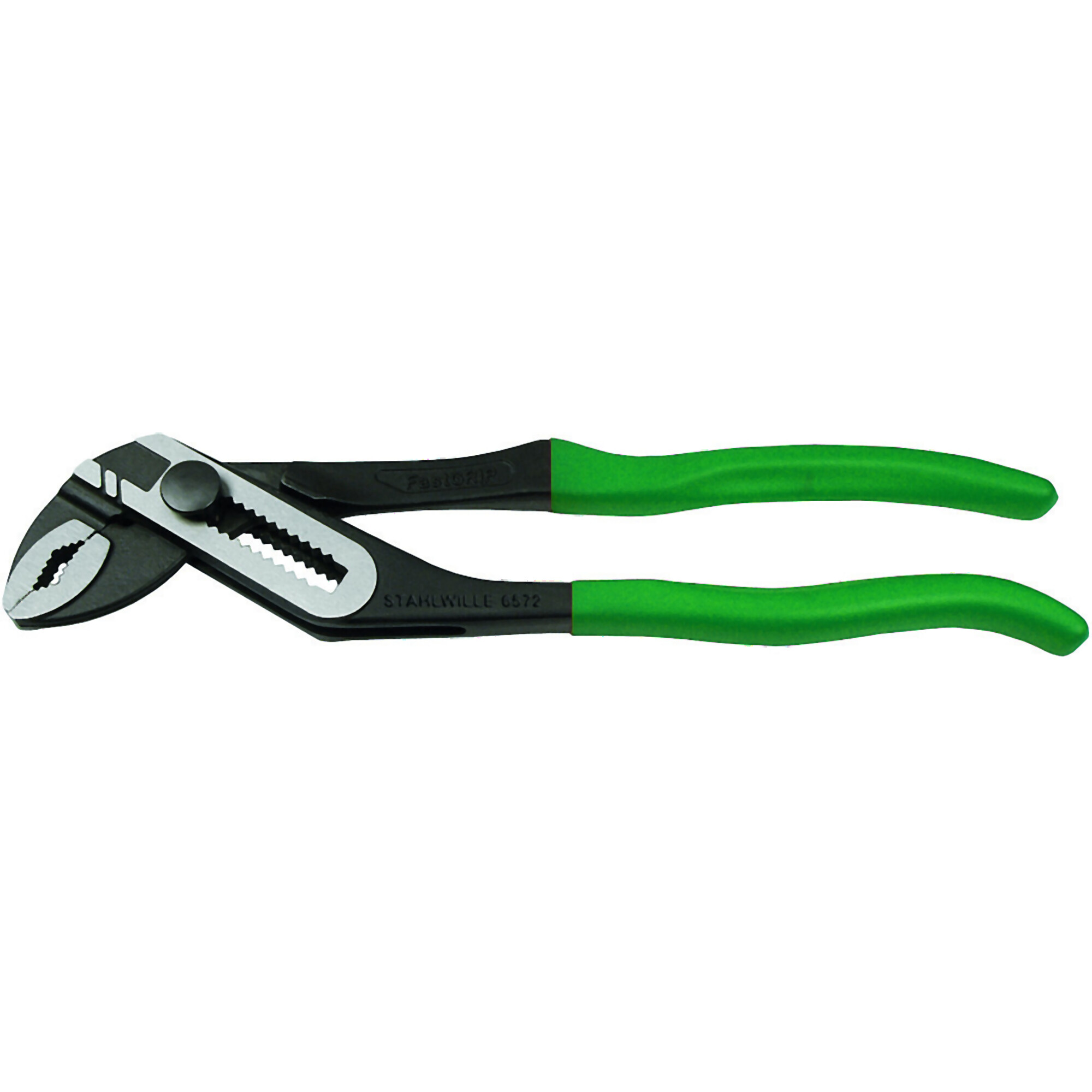 Stahlwille FastGRIP Water Pump Pliers — 180mm Length, 28mm Jaw Capacity, Chrome Alloy Steel, Plastic Coated Handles, Model# 6572